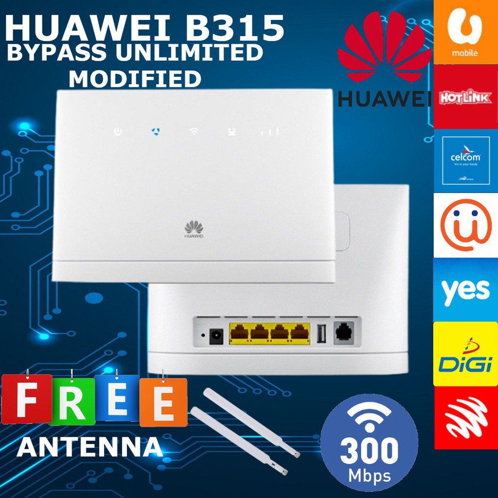 Lifetime Warranty 100 HUAWEI B315 B315S936 MODIFIED CPE ROUTER 4G LTE