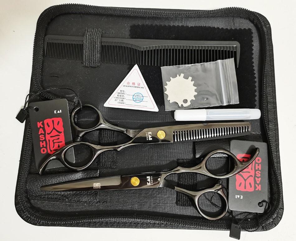 Hair Cutting Scissors Thinning Teeth Shears Set 6 inch japan