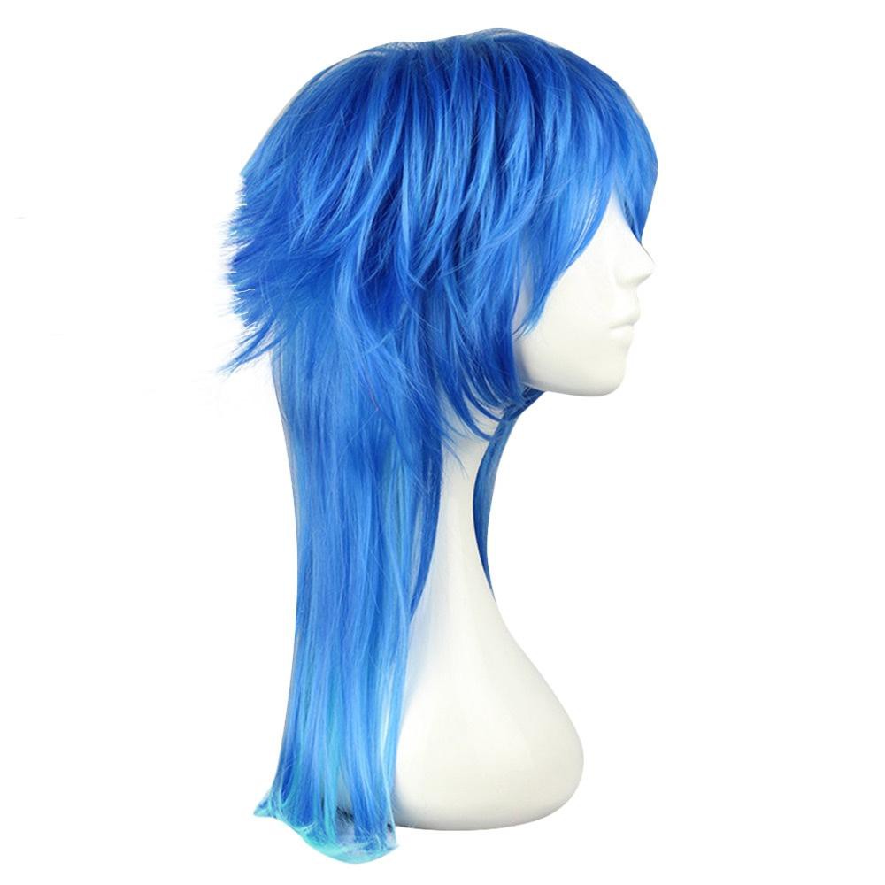 Harajuku Long Straight Gradient Mixed Colors Wigs Cosplay For