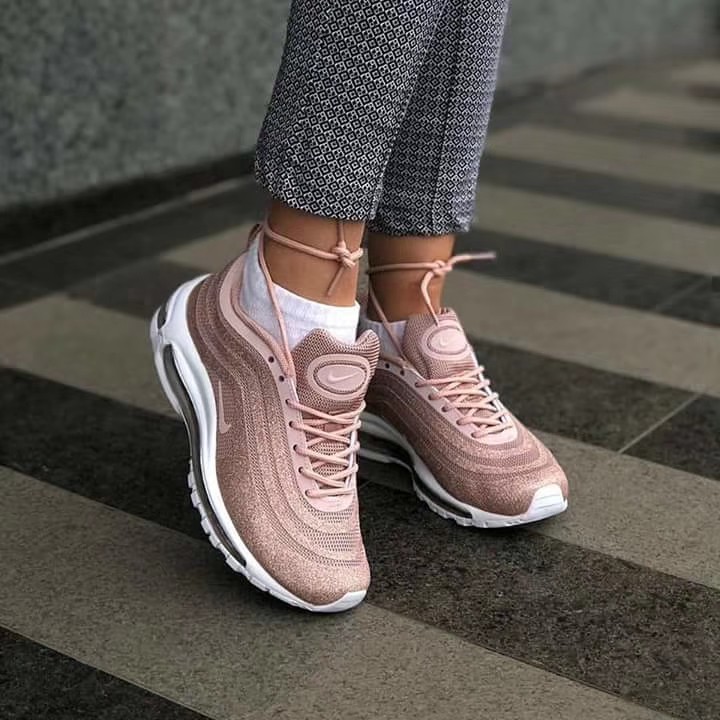 Melódico Mucho eficiencia NIKE AIRMAX 97 GLITTER PINK & gold | Shopee Malaysia