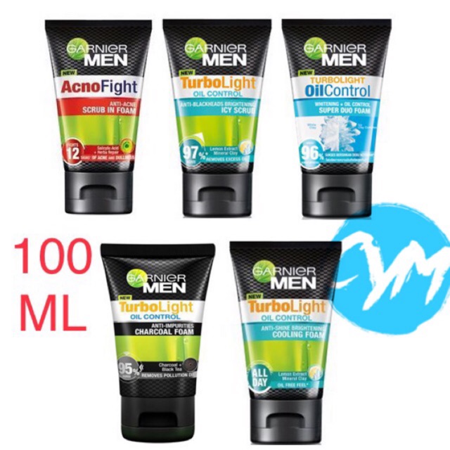 garnier men face wash charcoal