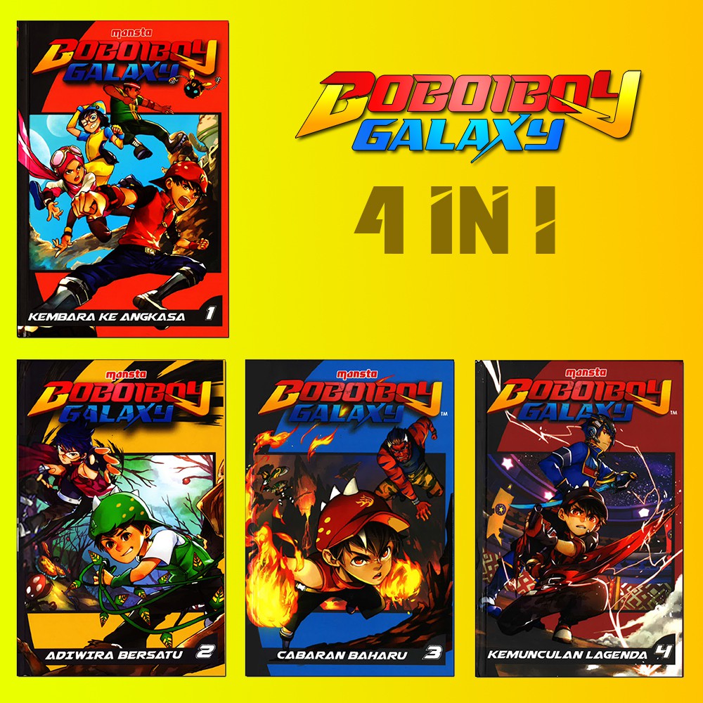  BUKU KOMIK BOBOIBOY  GALAXY BUKU  1 BUKU  2 BUKU  3 BUKU  4 