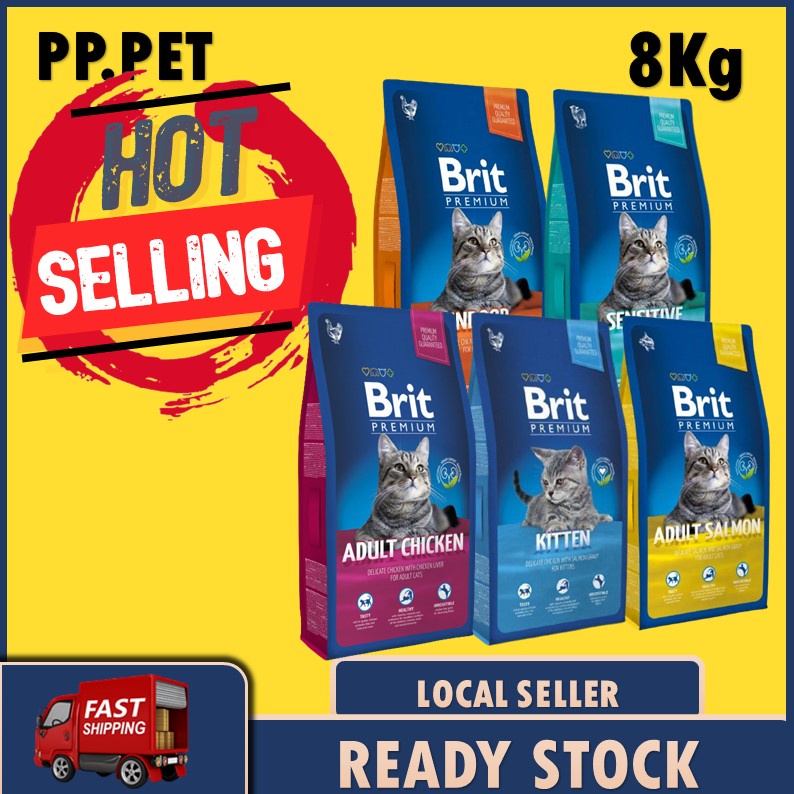 Brit Premium Cat Dry Food 8kg Makanan Kucing / cat food (Brit Premium
