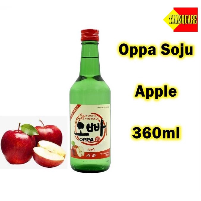 Oppa Soju Apple Flavor 360ml Imported From Korea