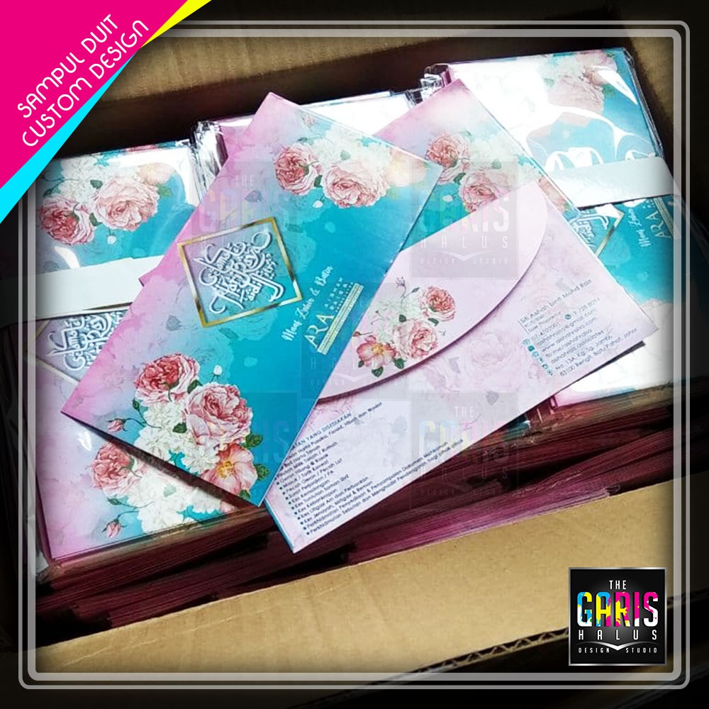 SAMPUL DUIT RAYA Custom Design 2021 money packet BIG SIZE  Shopee 