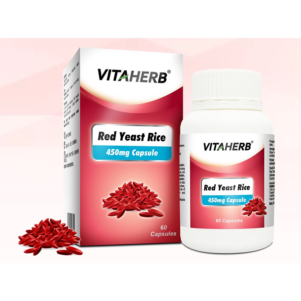 [CHEAP] Vitaherb Red Yeast Rice 450mg 60caps (Reduce Cholesterol