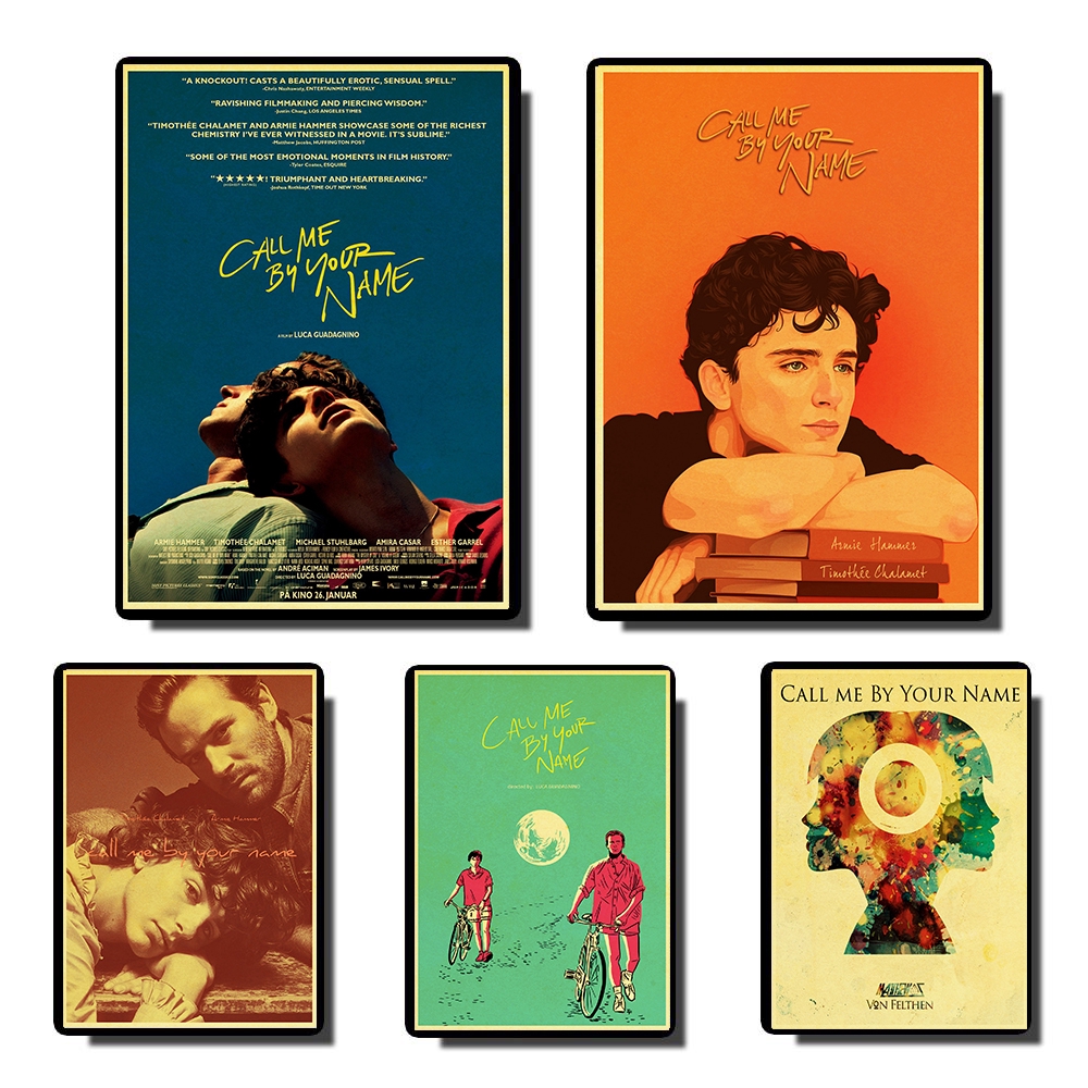 Movie Gay Call Me By Your Name Vintage Paper Poster Wall Painting Home Decoration Shopee Malaysia