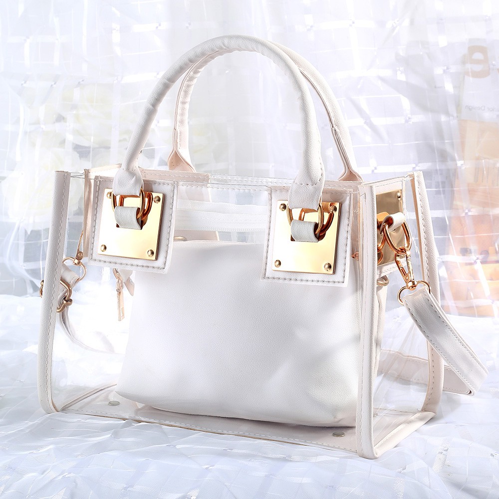 clear jelly crossbody bag