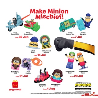 Mcdonald S Mcdonalds Mcd Mcdonald Happy Meal Toy Minion Minions The Rise Of The Gru 22 Shopee Malaysia