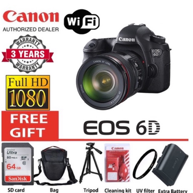 Canon EOS 6D BODY FULL FRAME made in japan free extra battery original ...