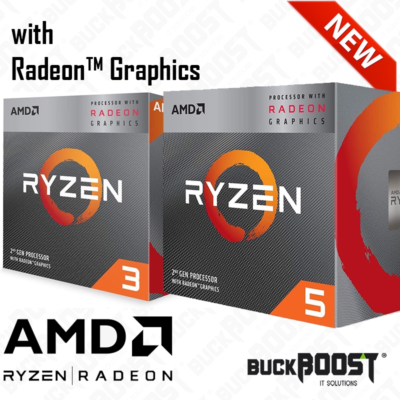 Amd Ryzen 3 30g Ryzen 5 3400g Unlocked Desktop Processor With Radeon Graphics Shopee Malaysia