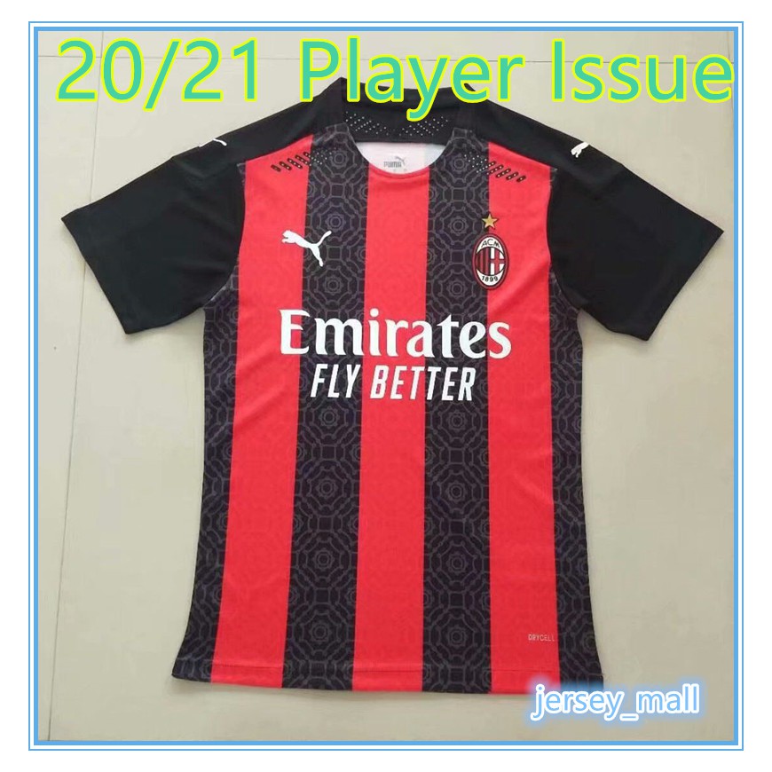 20 21 Ac Milan Football Jersey Player Issue Shopee Malaysia