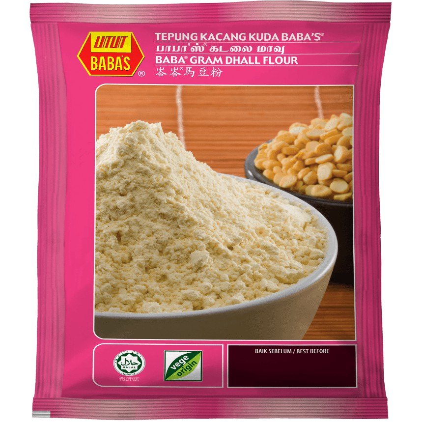 Baba S Gram Dhal Flour 500g Shopee Malaysia