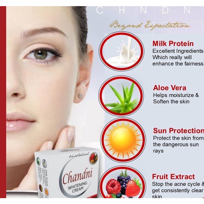 Chandni Whitening Cream 30gm 100% Original From Pakistan Now Ready New Stock In Malaysia