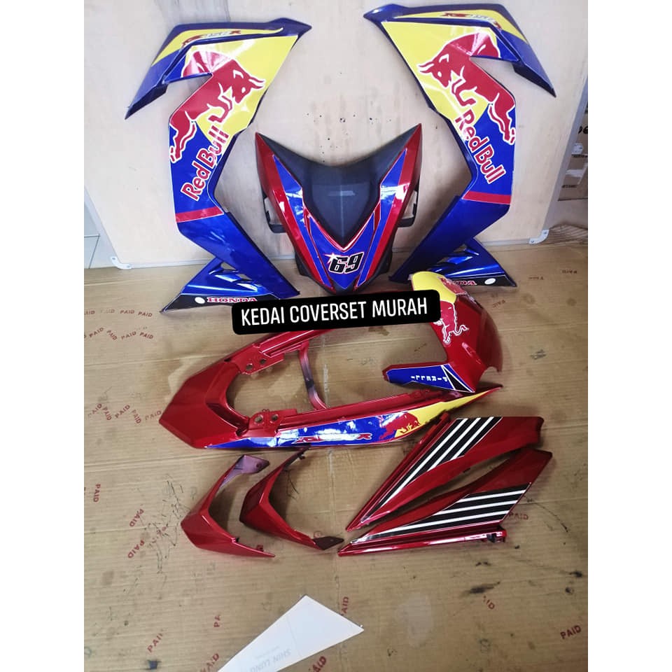 Coverset Honda Rs150 Redbull Shopee Malaysia