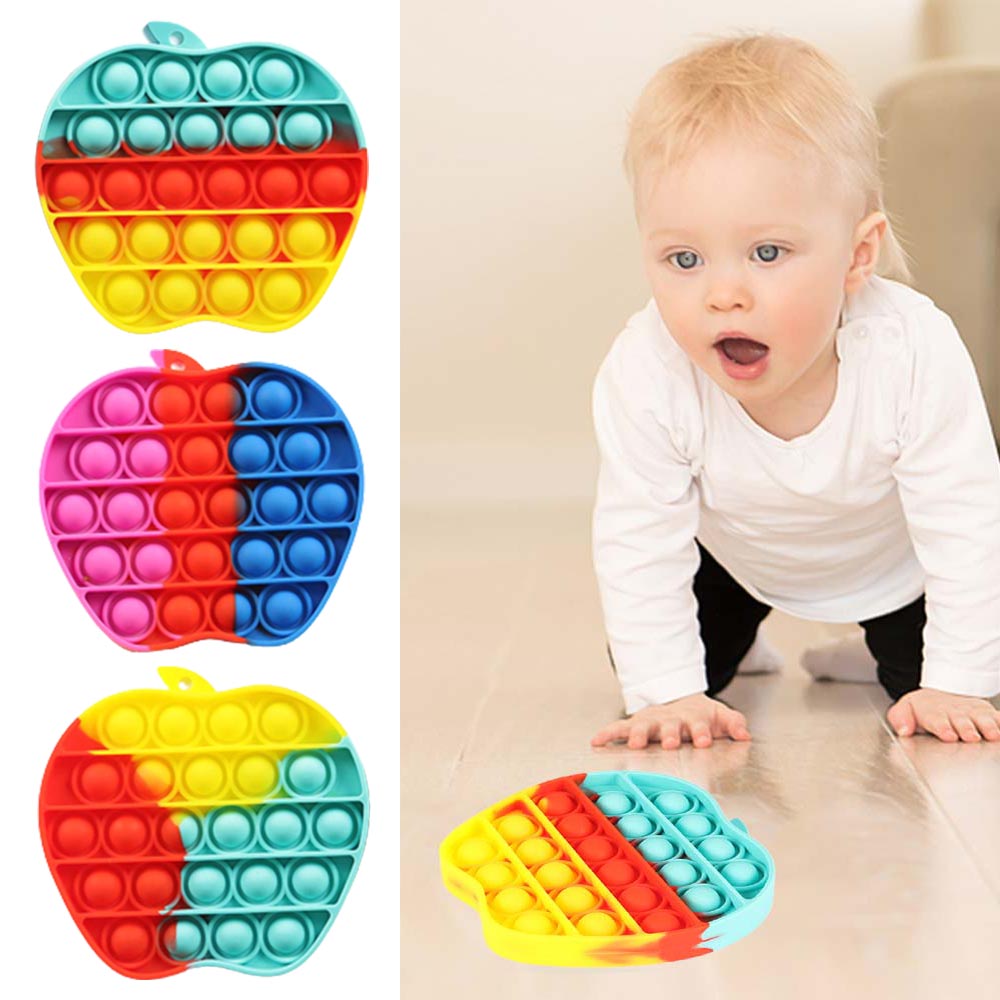 3Pcs Set Push Pop Pop Bubble Sensory Fidget Toy Lo... - Grandado - Foto 4