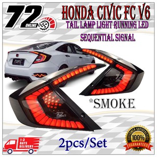 Buy Honda Civic Fc 2016 2021 Dragon Scale V6 Dynamic Tail Lamp With Signal Running Smoke Seetracker Malaysia