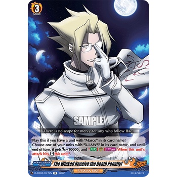 Cardfight Vanguard D-TB03/077EN The Wicked Receive the Death Penalty! R (English) Shaman King