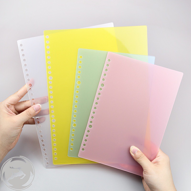 A5/B5/A4 20/26/30 Holes Translucent PP Sheet Cover Loose Leaf Notebook ...