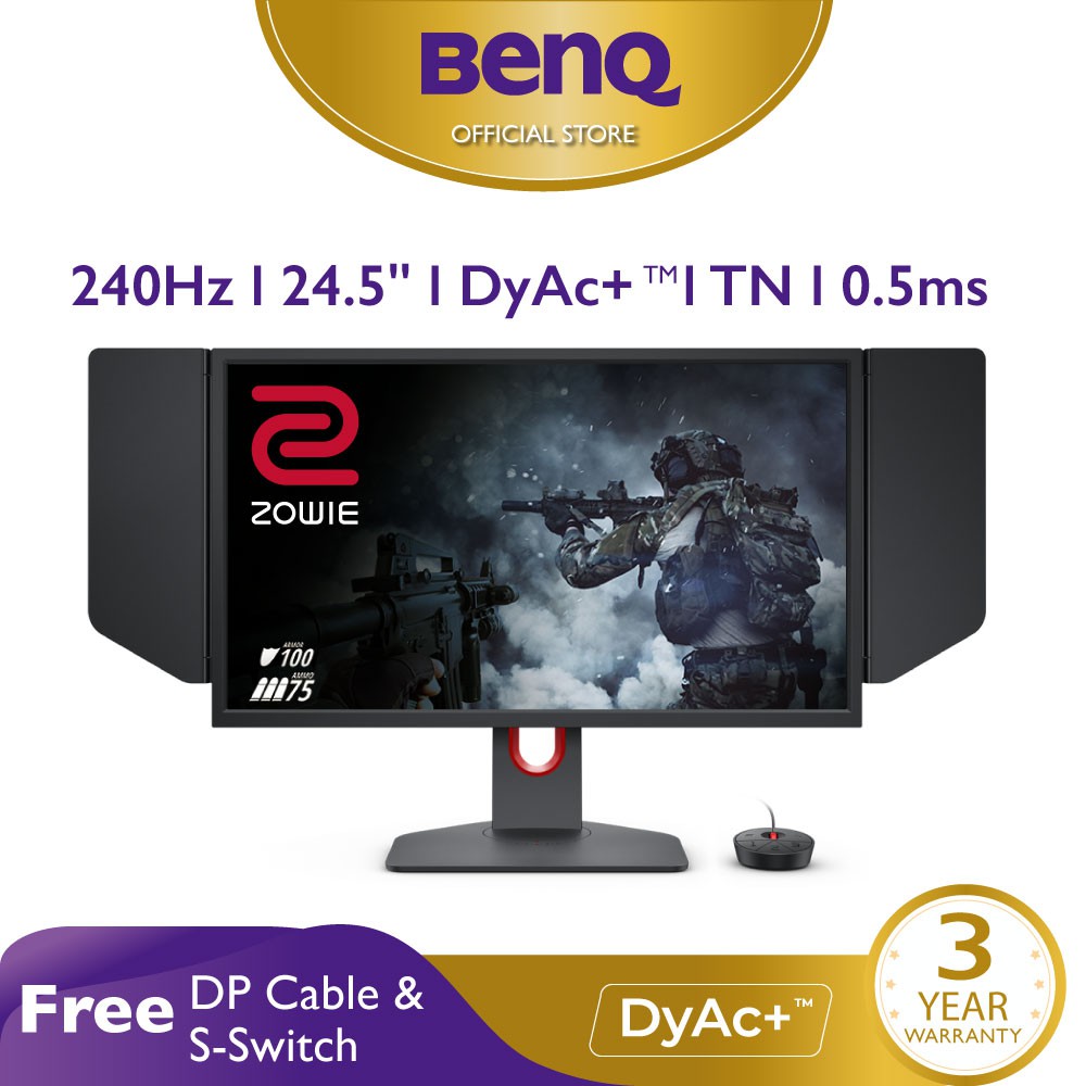 New Benq Zowie Xl2546k 240hz 0 5ms Dyac 24 5 Inch Esports Gaming Monitor Shopee Malaysia