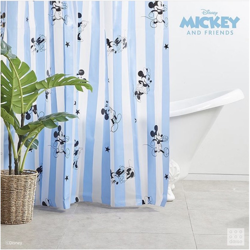 Daiso Korea Disney Series Mickey, Bath Accessories Shower Curtains