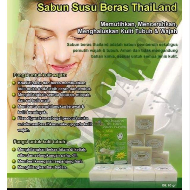 Sabun Susu Beras Thailand Original Shopee Malaysia