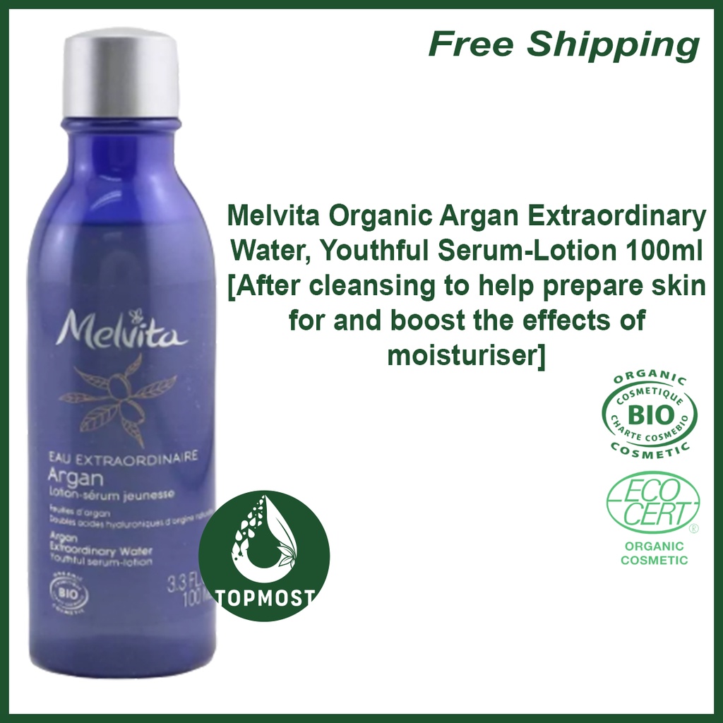 Melvita Organic Argan Extraordinary Water, Youthful SerumLotion 100ml