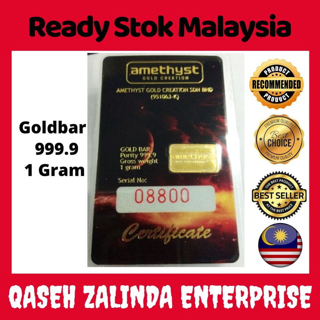 Hot Item Goldbar 1 Gram Emas 999 9 Malaysia