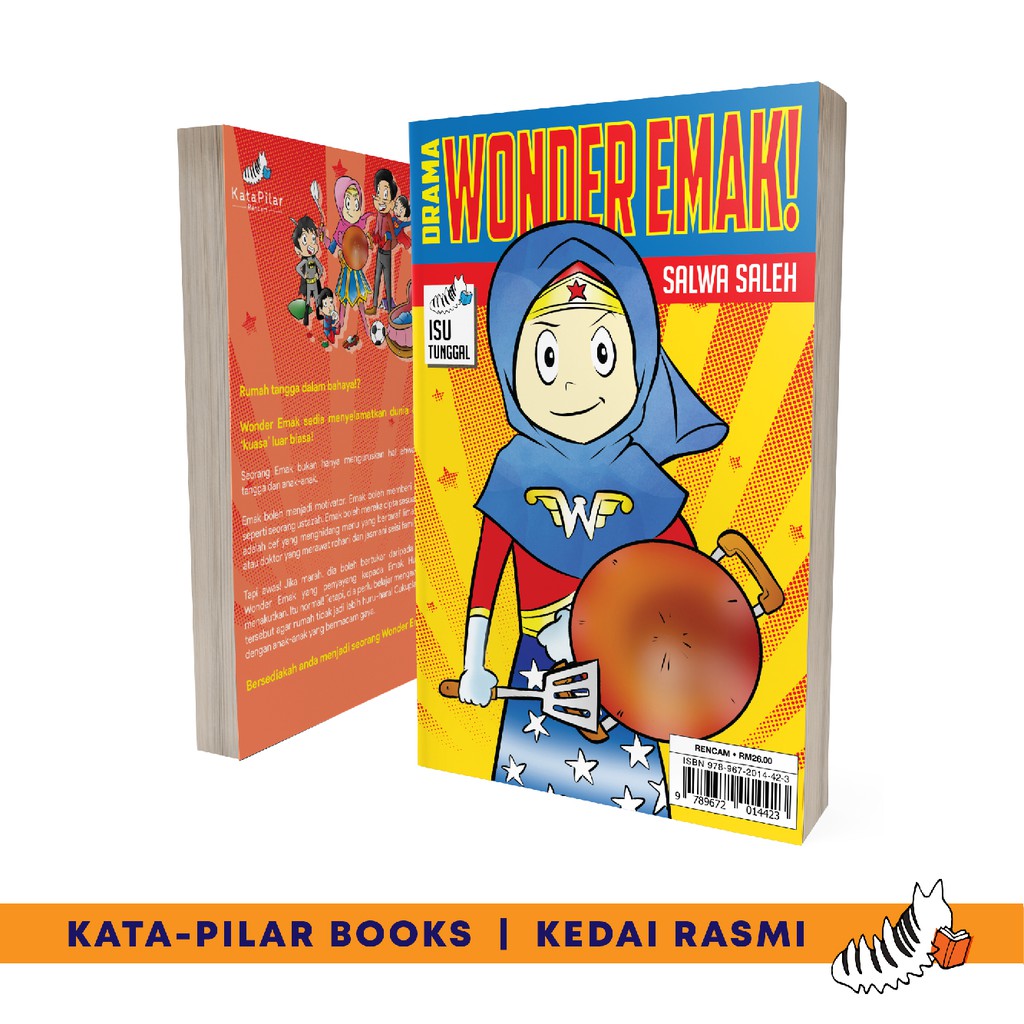 Drama Wonder Emak! oleh Salwa Saleh - Buku Anekdot Keibubapaan / Parenting / DIY / Rencam / Lifestyle KataPilar Books