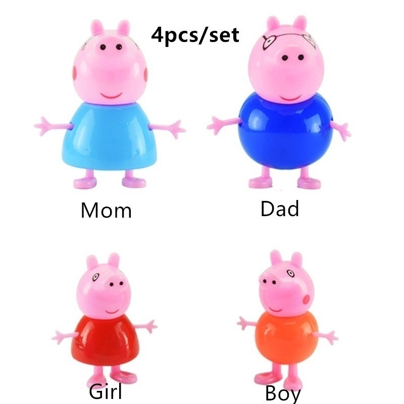 peppa pig family set figures