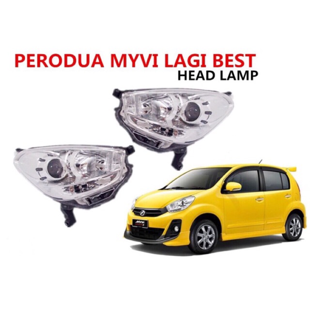 Perodua Myvi 2011 2014 Head Lamp New Lagi Best Shopee Malaysia