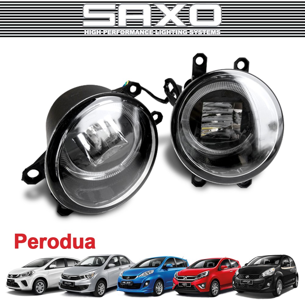 Perodua 2in1 Saxo LED Fog Lamp Fog Light / Myvi Bezza Alza 