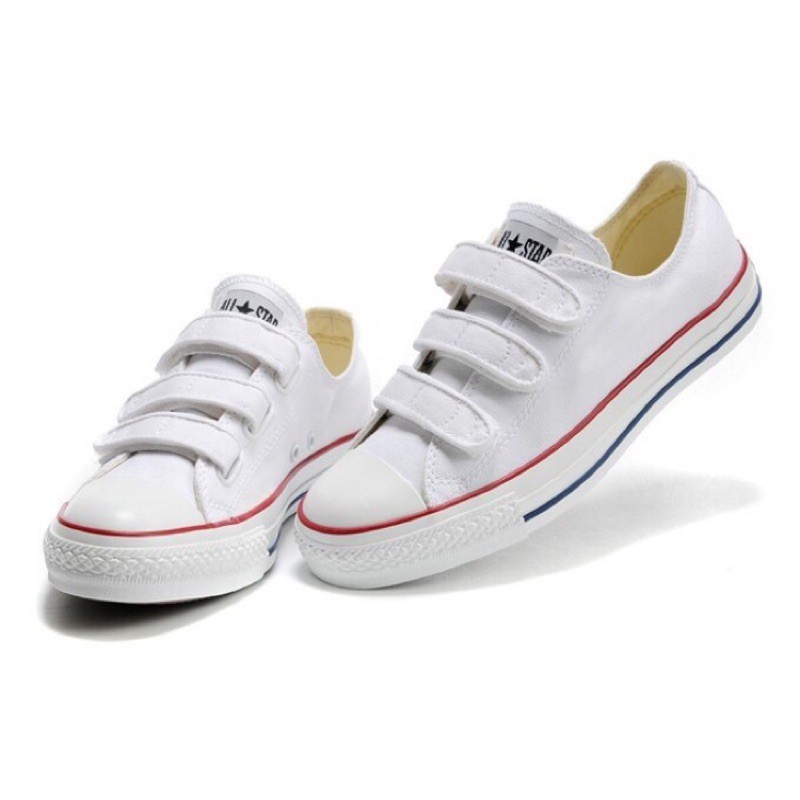 Preferential price?? Converse All Star Ox Velcro white shoe Velcro  all-match cas | Shopee Malaysia