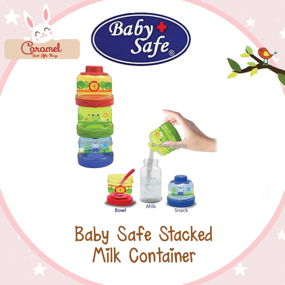 Baby SAFE Stacked Milk Powder Container/BABY Milk Powder Storage Container Stack 3- BS33A