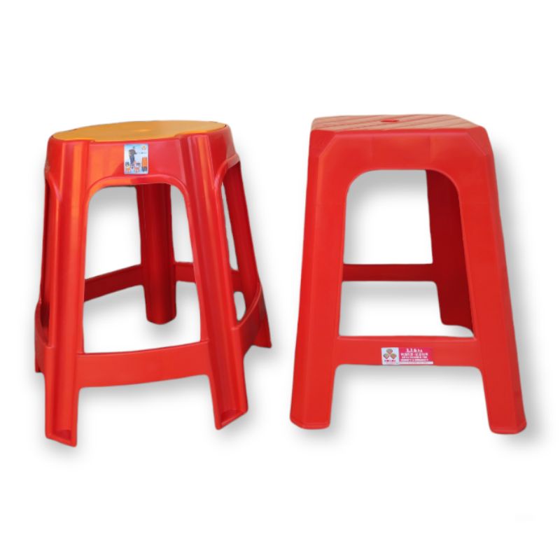 3V stackable plastic stool chair / kerusi plastik / bangku plastik ...