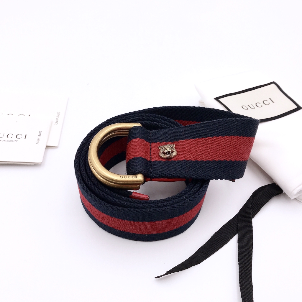 Ready stock GUCCI canvas gold buckle 