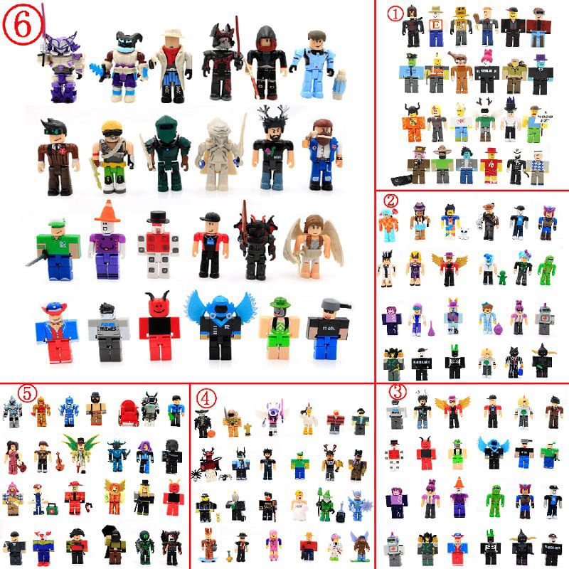 Fashion 24pcs Set Version 1 6 Roblox Games Action Figure Toy Collection Doll Kids Gift Shopee Malaysia - roblox game characters figurines 7 8cm action figures pvc doll