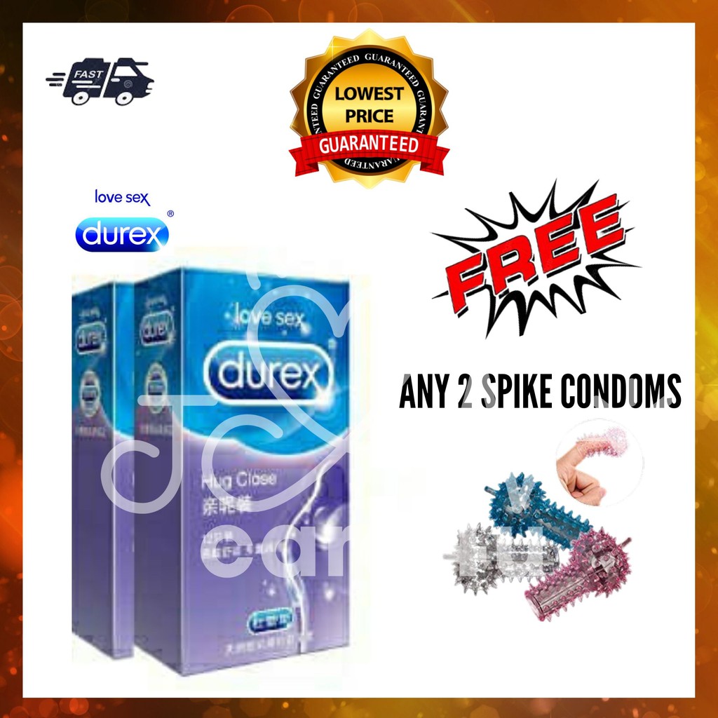 Durex Hug Close Condom For Men 2 Boxes Ready Stock [12pcs Box Shopee Malaysia