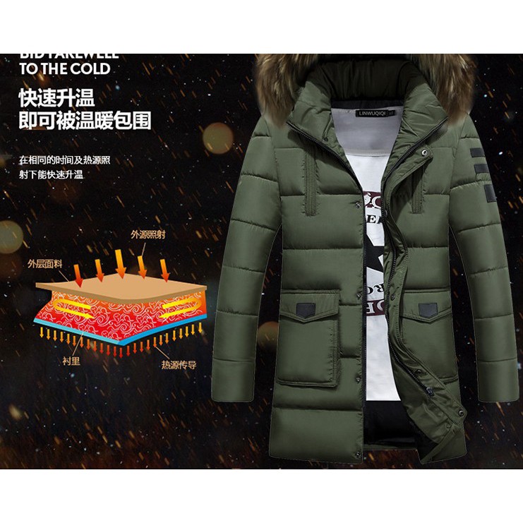 ■Korean Men's clothing Coat hot male outerwear selection jacket wild cotton street