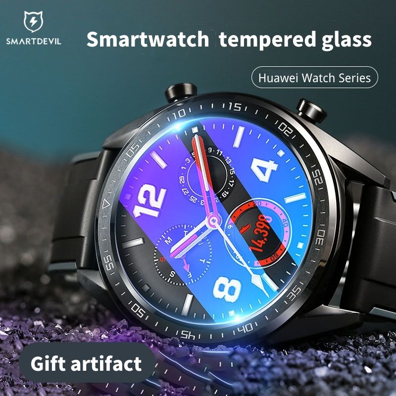 SmartDevil Smart Watch Tempered Glass Screen Protector For Huawei Watch Gt3/watch3/GT3pro/Gt2pro Full Screen Protective Film