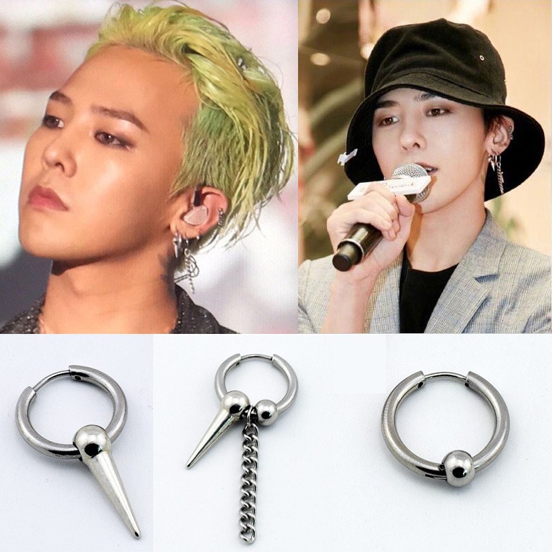 Kpop Bigbang Gd G Dragon Chain Earring Jewelry Shopee Malaysia