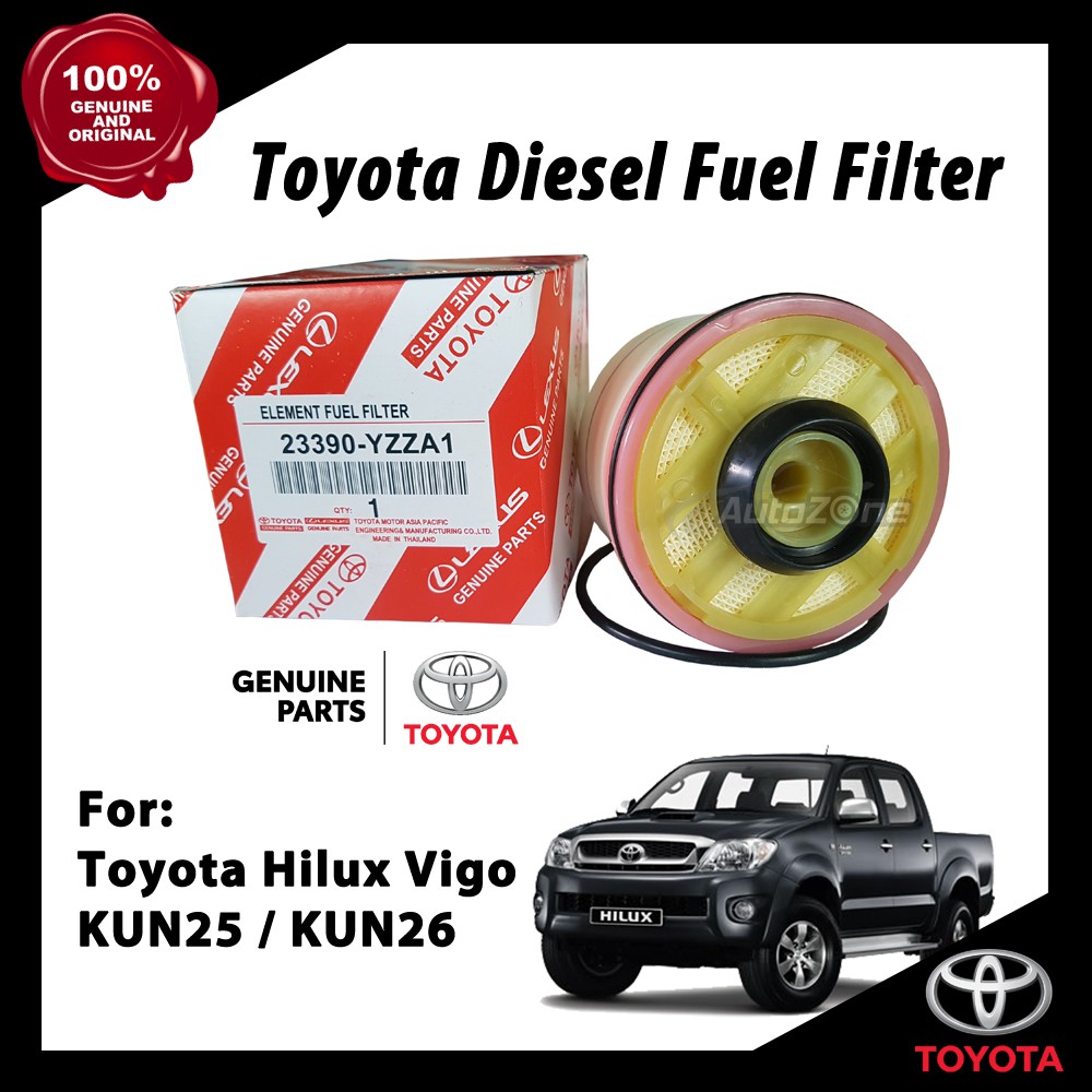 Original Toyota Hilux Vigo KUN25 KUN26 Diesel Fuel Filter Penapis Bahan