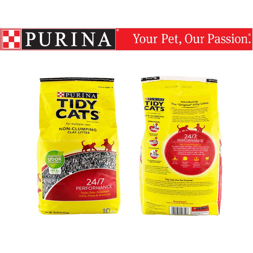 purina tidy cats non clumping clay litter