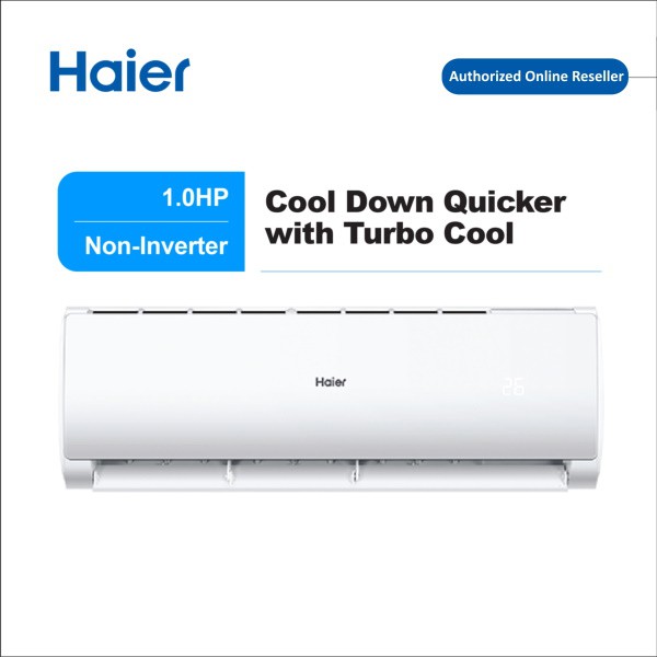 Haier Hp Turbo Cool Non Inverter Hsu Lta Shopee Malaysia