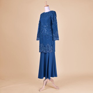 Baju Kurung Moden Raya 8059 XS 4XL Dark Turquoise Baju Kurung Moden Raya 8059 XS 4XL Dark Turquoise
