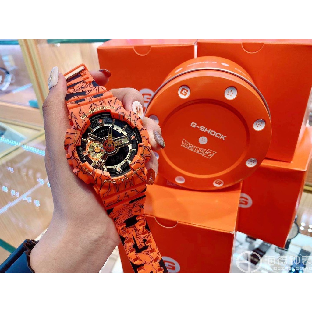 Ready Stock Casio Dragon Ball Joint Limited Watch Male G Shock X Wukong Z Out Of Print Ga 110jdb 1a4 Shopee Malaysia