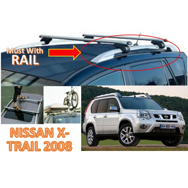 NISSAN X-TRAIL 2008-2013 New Aluminium universal roof carrier Cross Bar Roof Rack Bar Roof Carrier Luggage Carrier