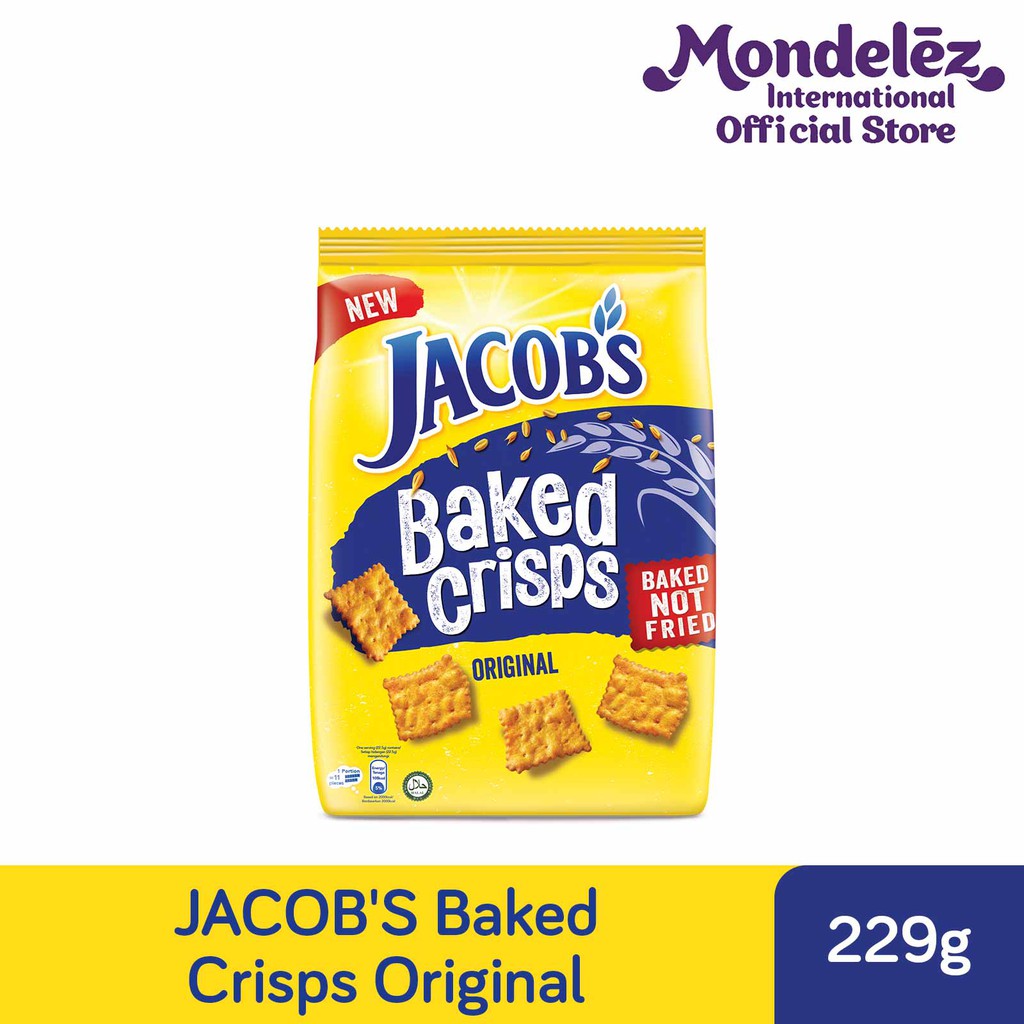 Jacob’s Baked Crisps Original, Sour Cream, and Cheddar Baked Crips