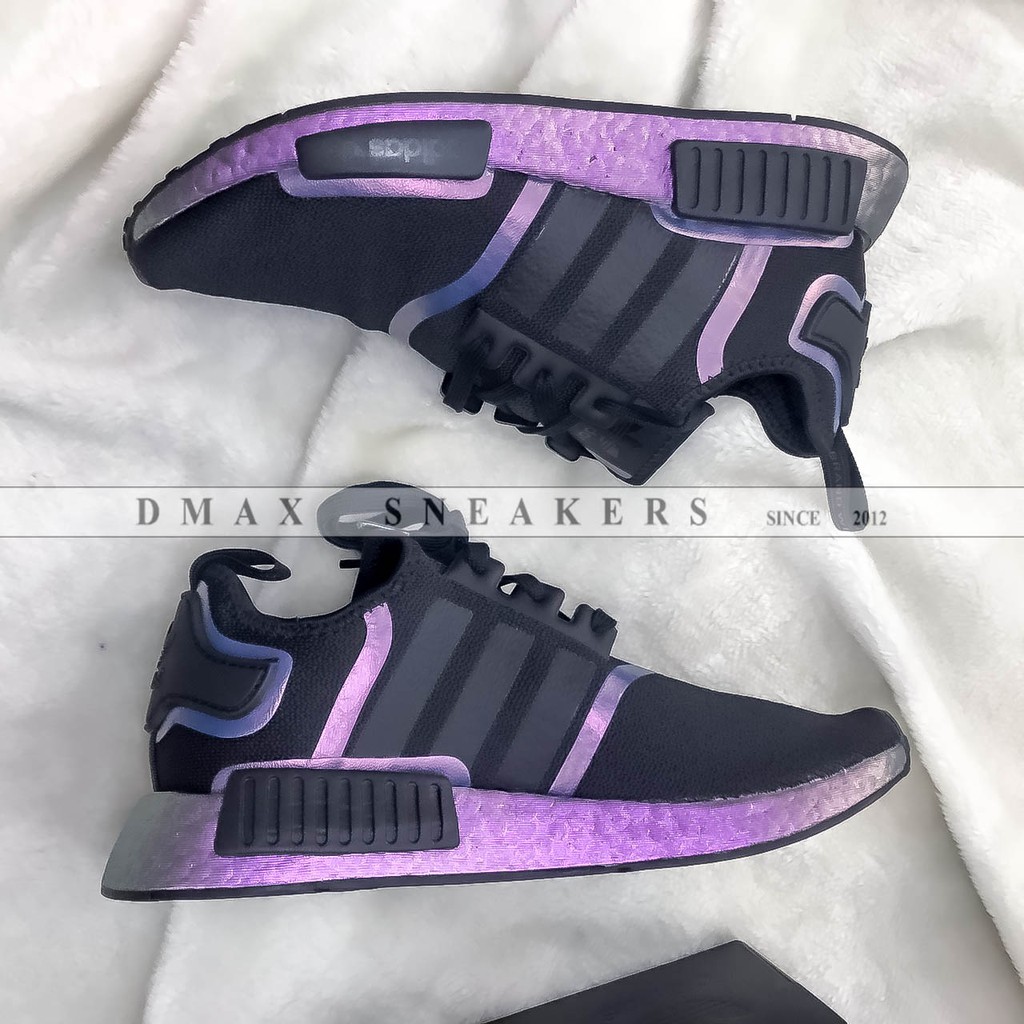 nmd r1 black purple neon