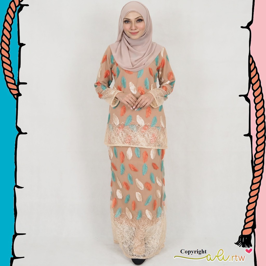 Kisharah Modern Lace Baju  Kurung  xxs 10xl plus  size  